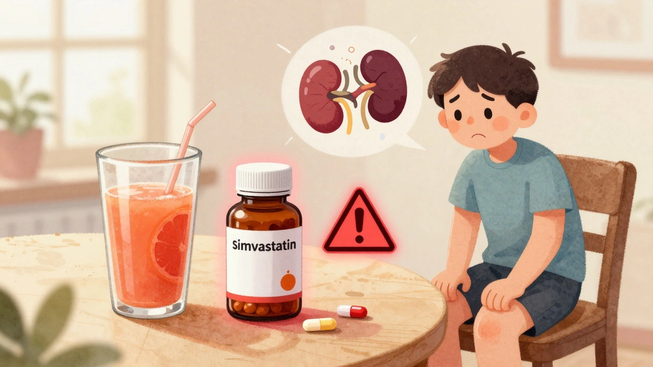 Grapefruit Juice and Simvastatin: What You Need to Know About Myopathy and Toxicity Risk