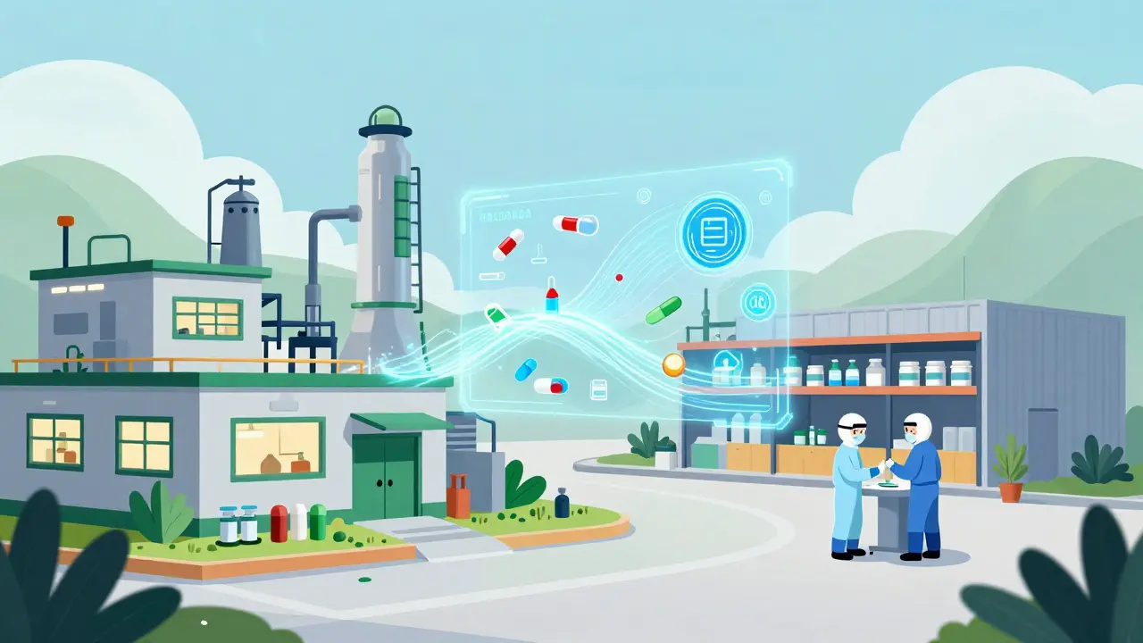 Illustration of resilient local and nearby drug manufacturing