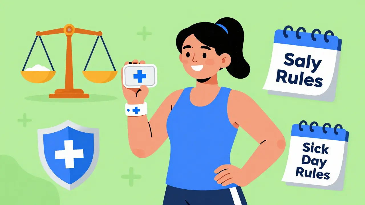 Person actively managing Addison's disease with medication