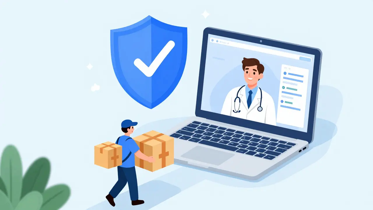 Safe online pharmacy delivery and virtual doctor consultation