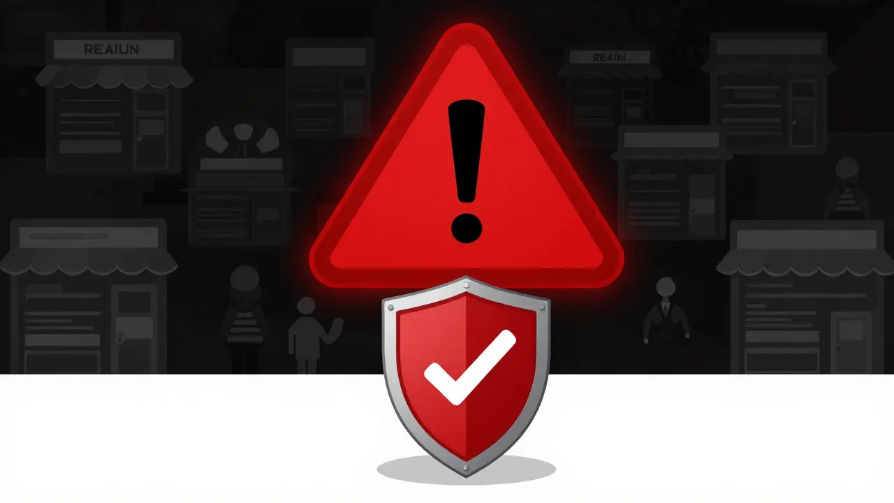 Shield protecting a user from dangerous fake online pharmacies