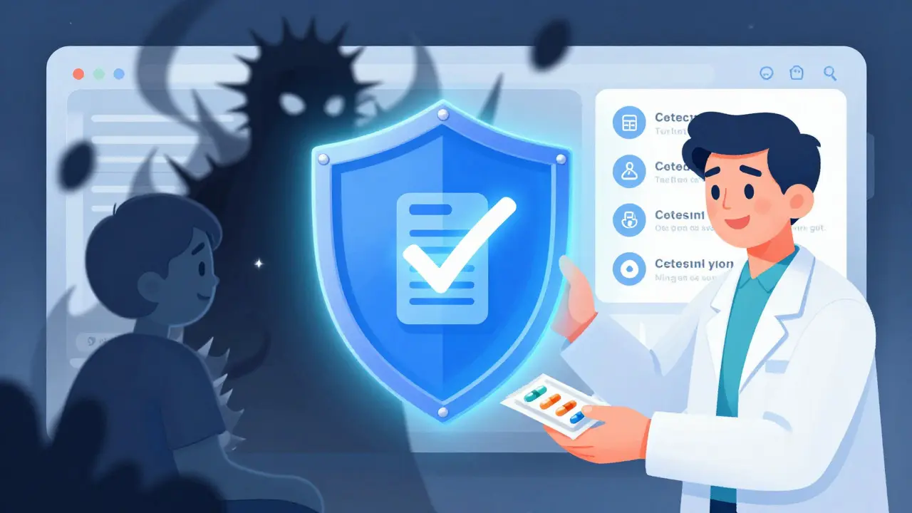 Shield protecting patient from fake drugs while receiving meds